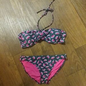 Large bikini swim set with watermelons